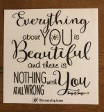 Product Description: 5"x 5" Static Cling of Song of Songs 4:7. These can be placed on a bathroom mirror, bumper of a car, refrigerator, or a window.Because of Jesus, there is nothing at all wrong with you! Be reminded everyday of His great love for you! Share the Love of Jesus with others as well. Theymakea great gift foryour family & friends!</br></br>Buy 4 for $10.00</br> SOS4:7 static cling