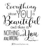 Product Description: Buy 4static clings for $10.00.5"x 5" Static Cling of Song of Songs 4:7. These can be placed on a bathroom mirror, bumper of a car, refrigerator, or a window.Because of Jesus, there is nothing at all wrong with you! Be reminded everyday of His great love for you! Share the Love of Jesus with others as well. Theymakea great gift foryour family & friends!</br></br>Buy 1 for $3.00</br> SOS 4:7 static cling 4 for $10